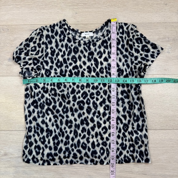 A.L.C. Bambina Leopard Print Tissue T-Shirt - Picture 3 of 5